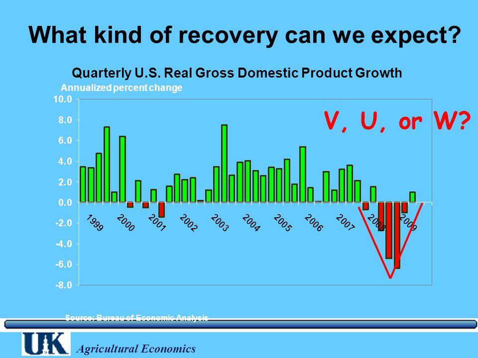 Agricultural Economics What kind of recovery can we expect.