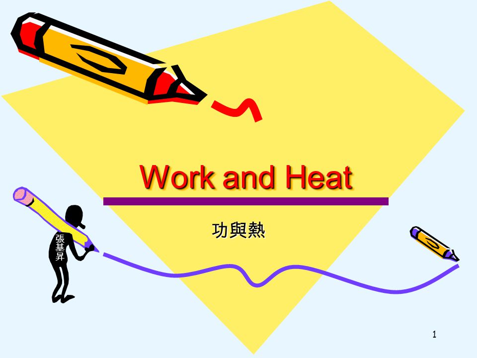 1 Work and Heat 功與熱