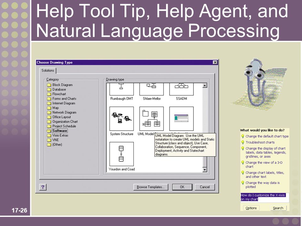 17-26 Help Tool Tip, Help Agent, and Natural Language Processing