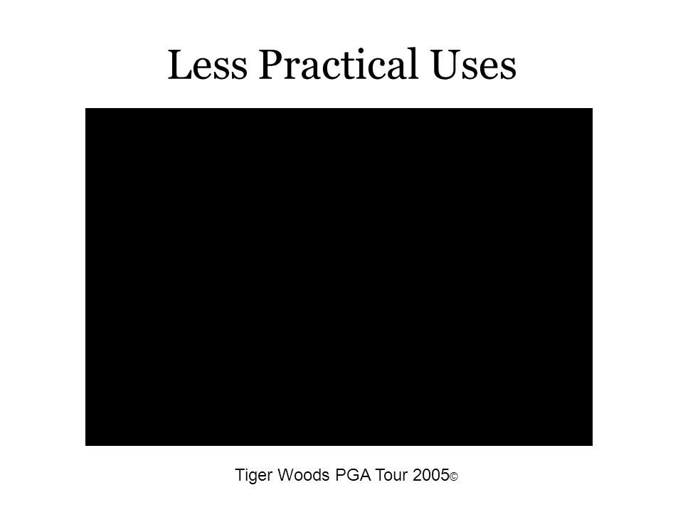 Less Practical Uses Tiger Woods PGA Tour 2005 ©