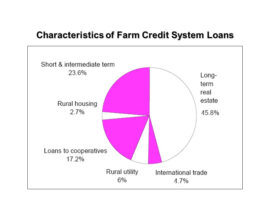 Characteristics of Farm Credit System Loans
