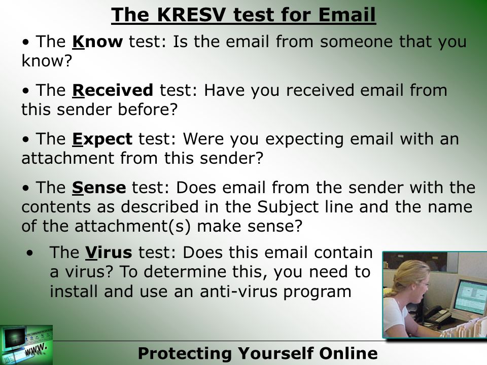 The Virus test: Does this  contain a virus.