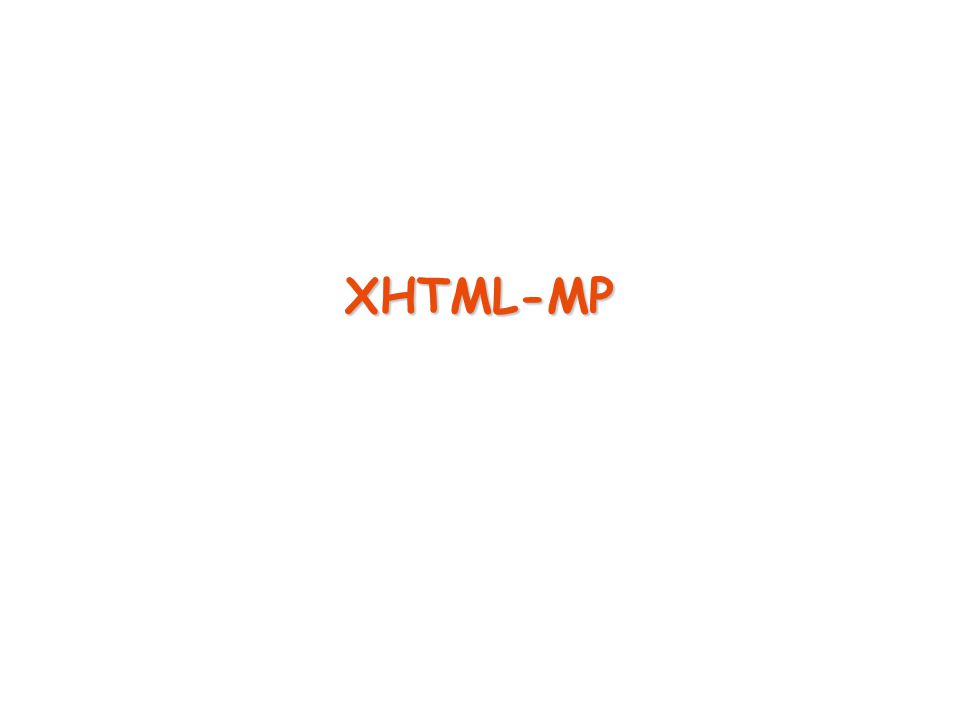 XHTML-MP