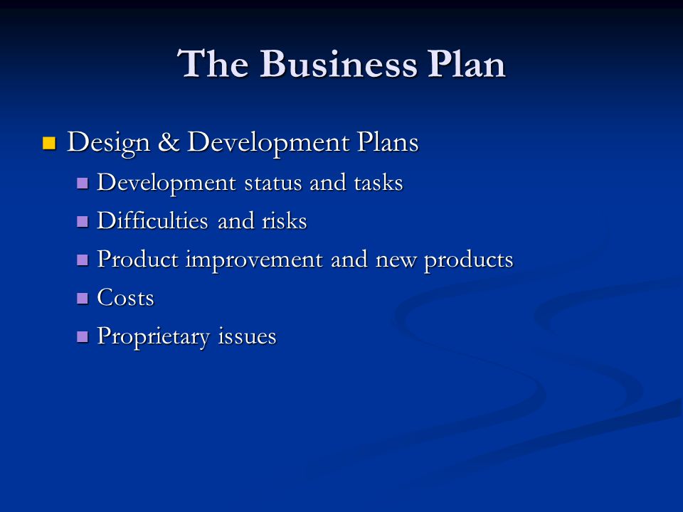 development status tasks business plan development status tasks business plan