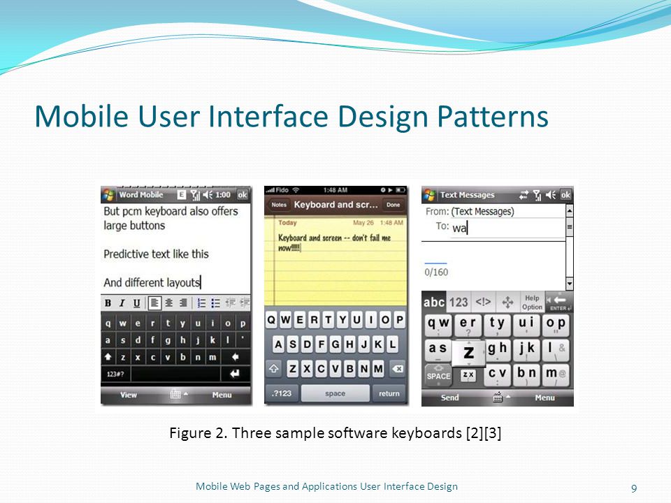 Mobile User Interface Design Patterns Figure 2.