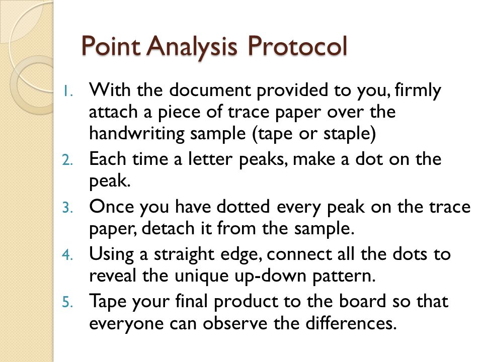 Point Analysis Protocol 1.