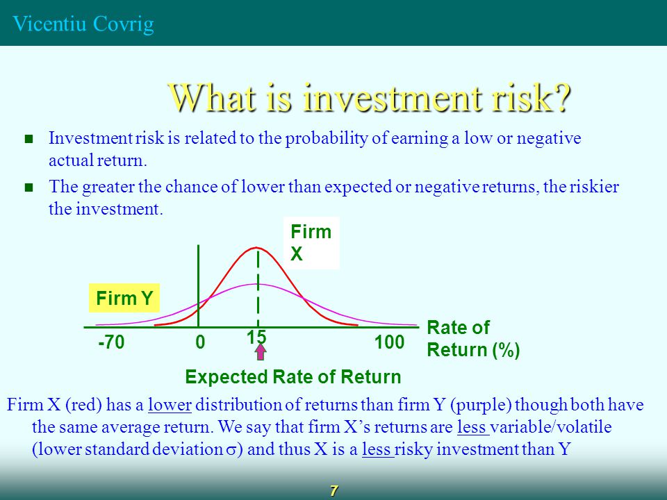 Vicentiu Covrig 7 What is investment risk.
