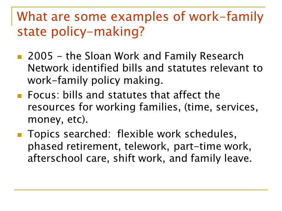examples of state policies module 4 class 3 a teaching module