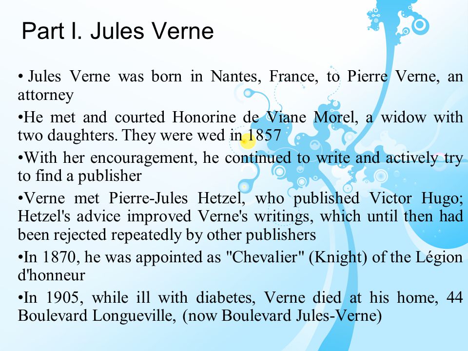 Реферат: Jules Verne Essay Research Paper Jules Vernes