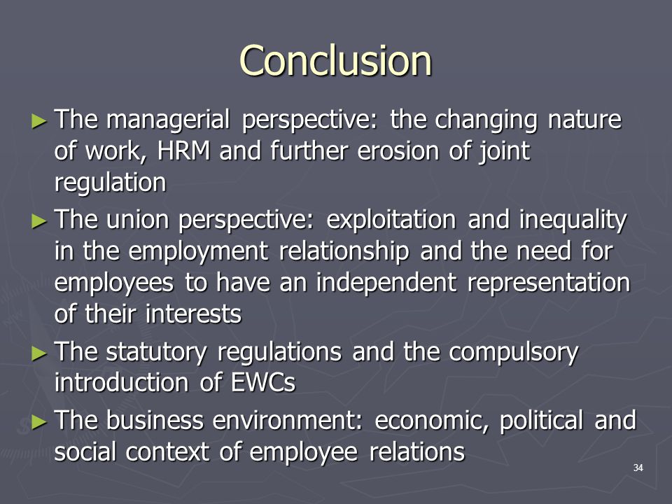 tvetydig Breddegrad Søg Human Resources Management T.7. Employment Relations D. Borisova. - ppt  download