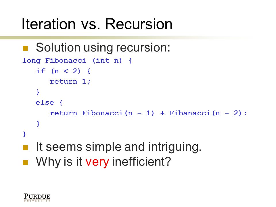 Recursion Recitation – 11/(6,7)/2008 CS 180 Department of Computer ...