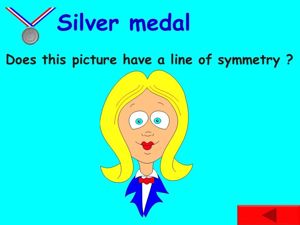 Does this picture have a line of symmetry Bronze medal