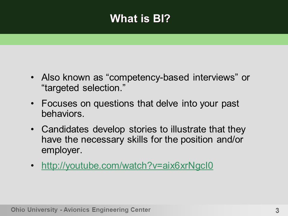 behavioral interviewing robbyn t matthews m a coordinator for targeted selection interviewing