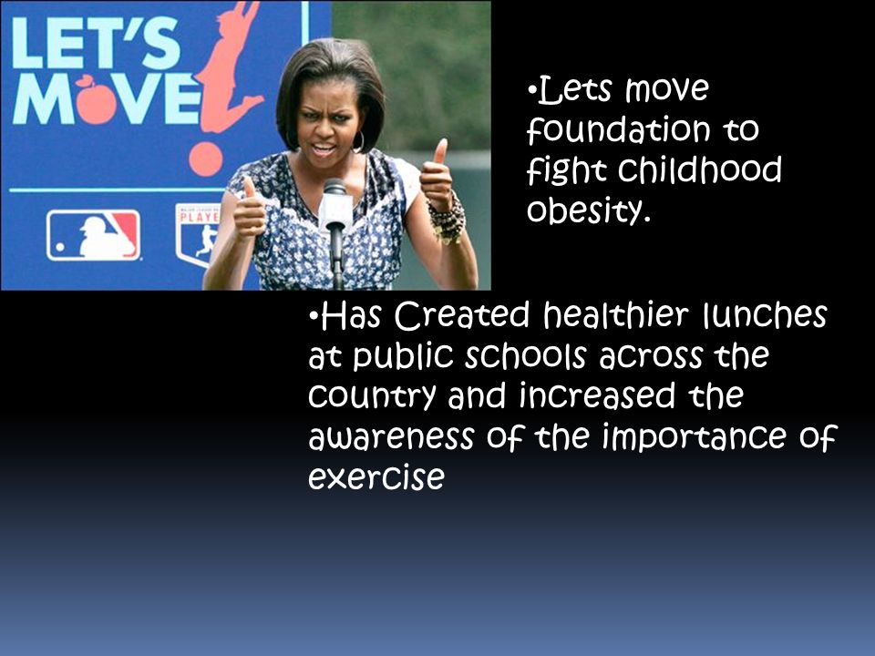 Lets move foundation to fight childhood obesity.