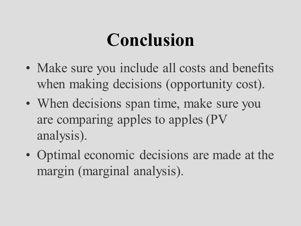 managerial economics conclusion