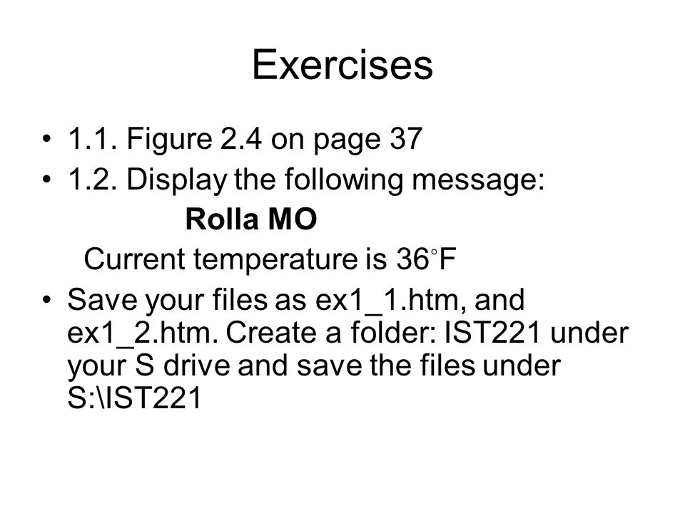 Exercises 1.1. Figure 2.4 on page
