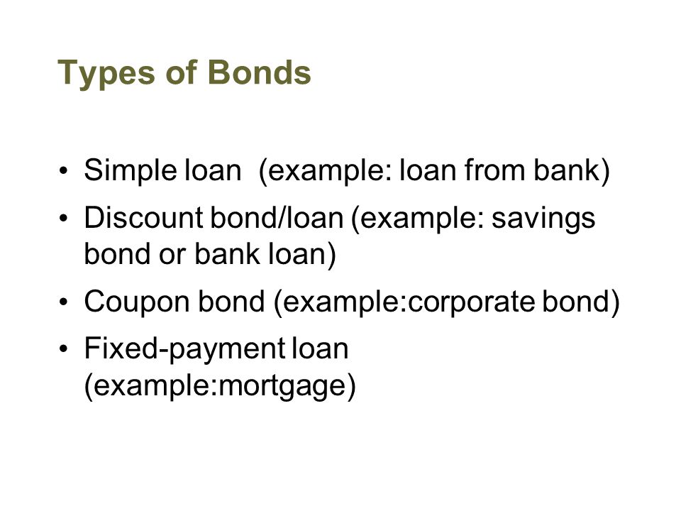 types of bonds simple