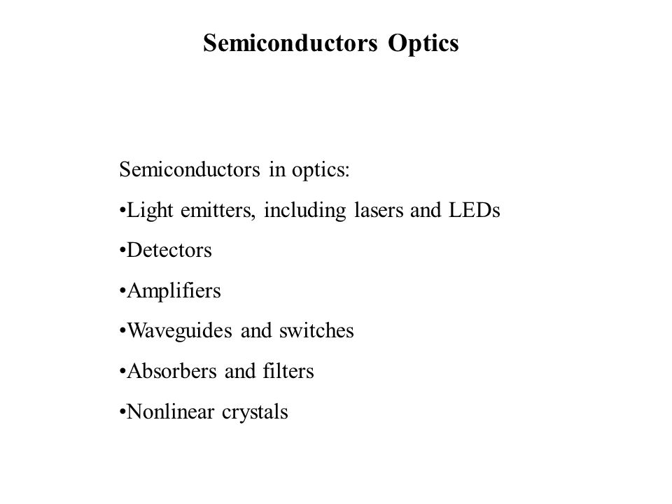 principle of semiconductor