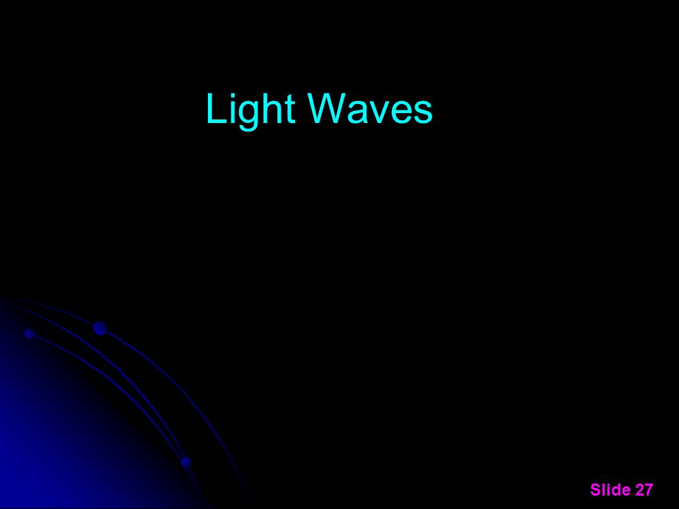 Light Waves Slide 27