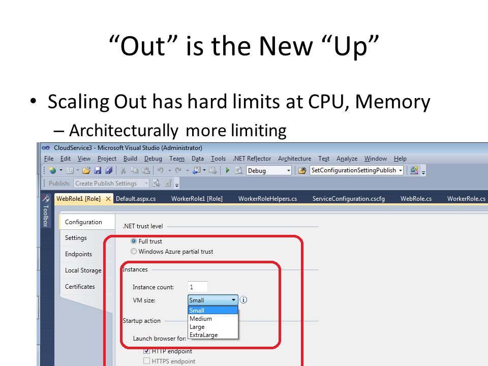 Out is the New Up Scaling Out has hard limits at CPU, Memory – Architecturally more limiting