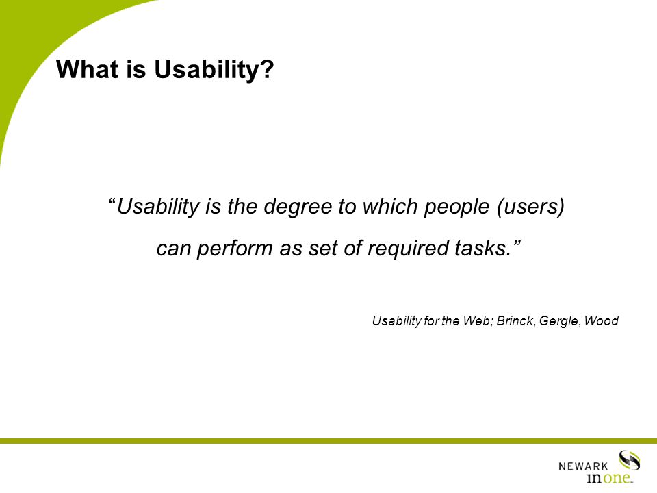 What is Usability.