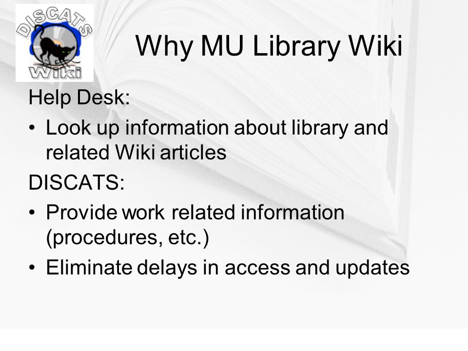 Wikiwikiweb Wiki For Mu Libraries Wiki History Invented By Howard