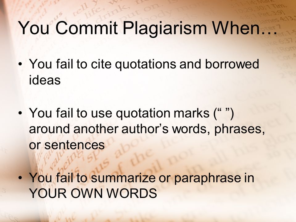 an author commits plagiarism when