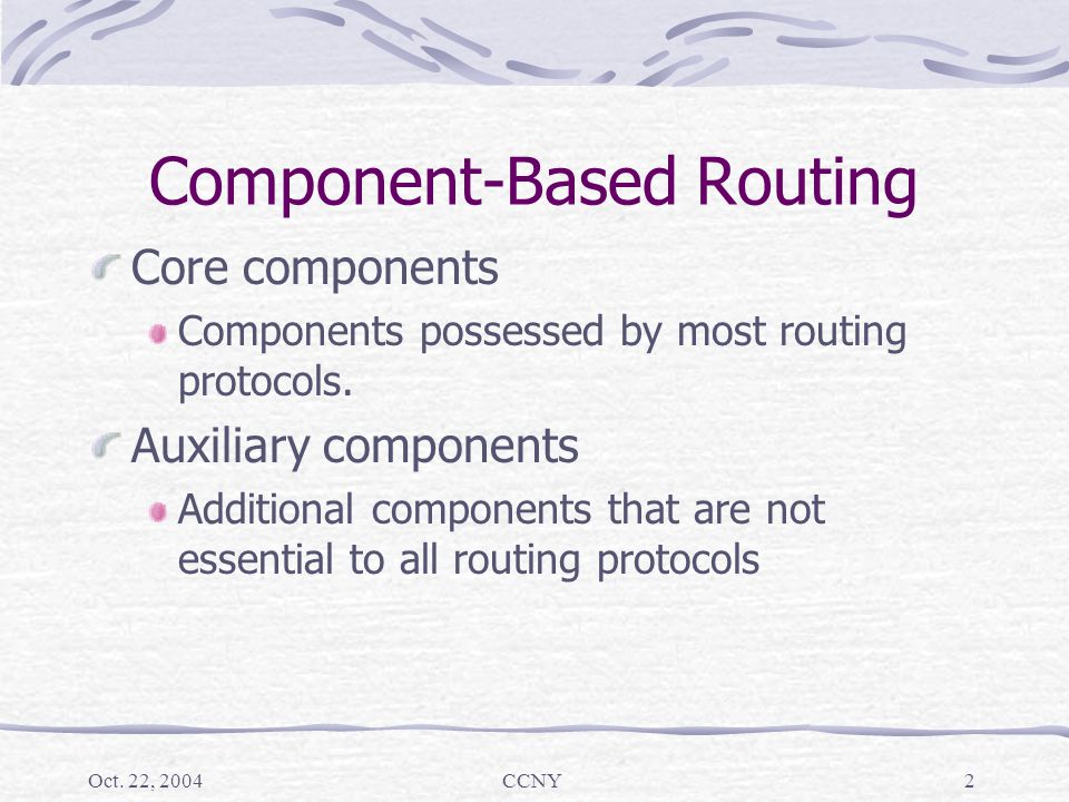 Classification of Components and Approaches of Ad hoc Routing Protocols ...