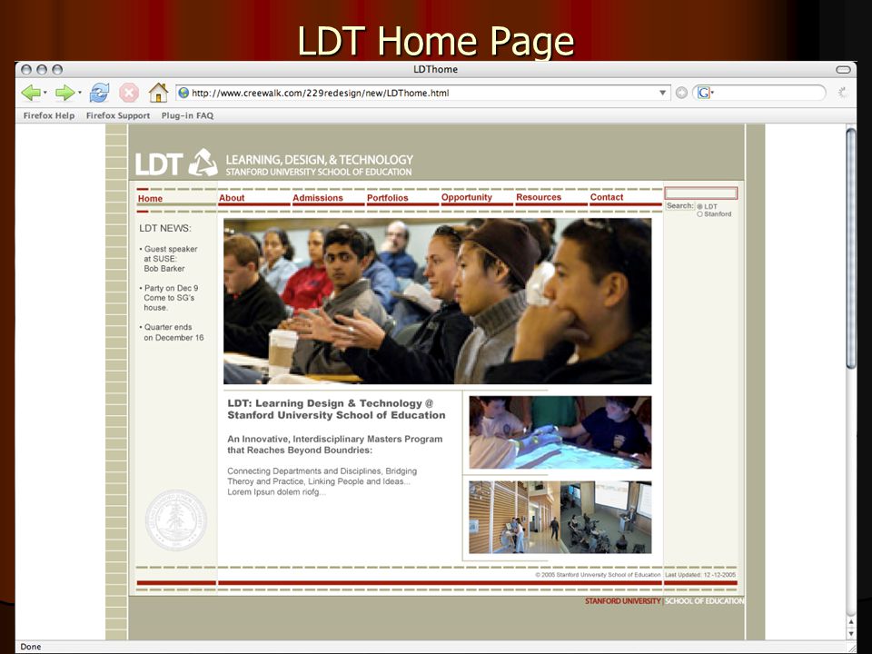 LDT Home Page