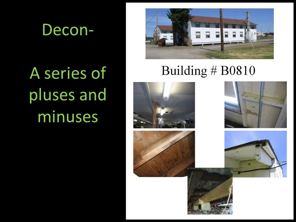 Decon- A series of pluses and minuses