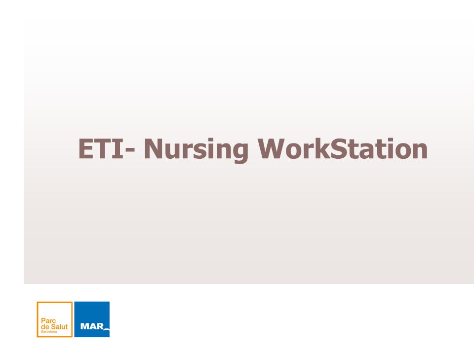 ETI- Nursing WorkStation