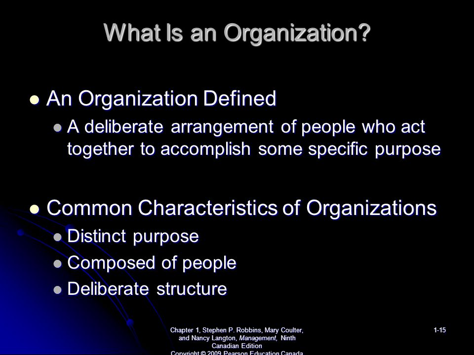 What Is an Organization.