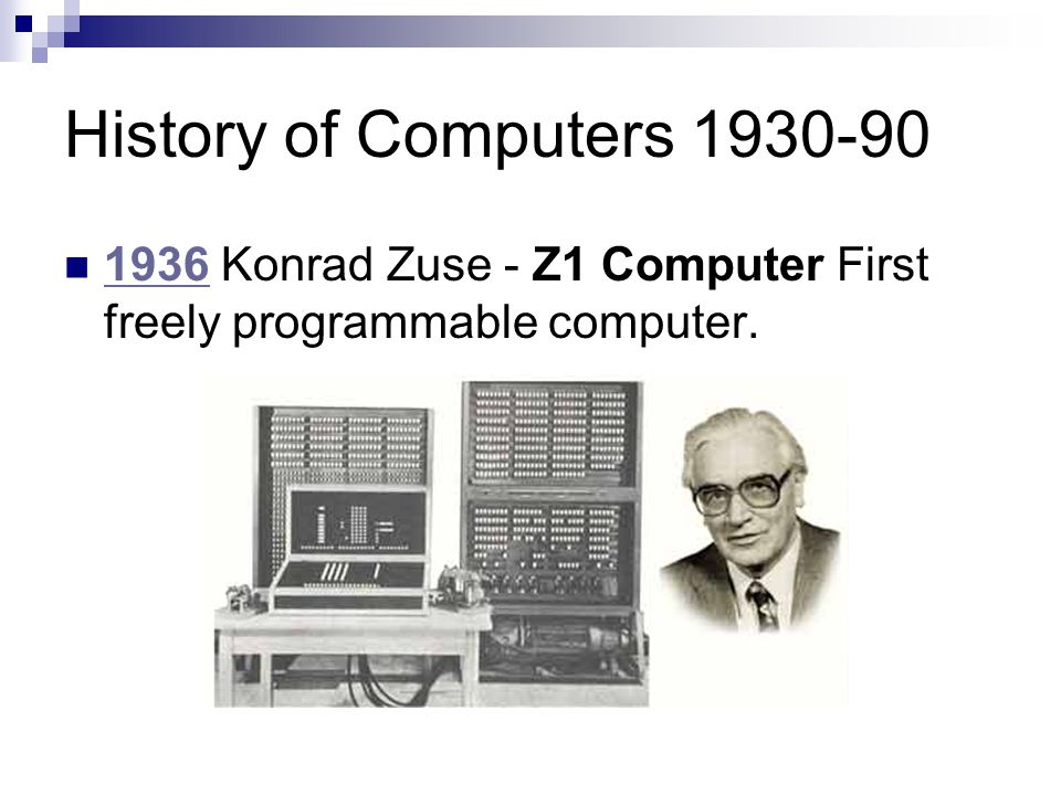 History of Computers  From 1930 to Present 