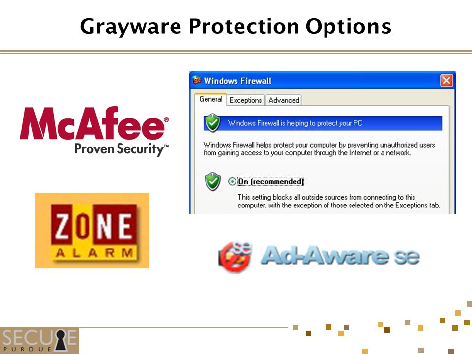 Grayware Protection Options