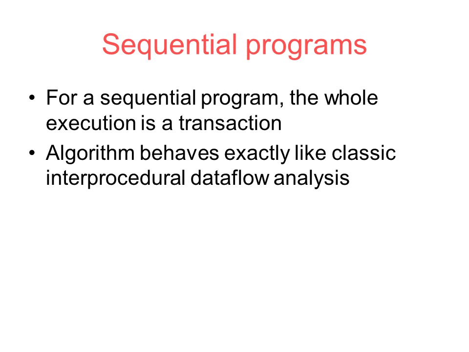 Part II: Atomicity for Software Model Checking. Class Account { int ...