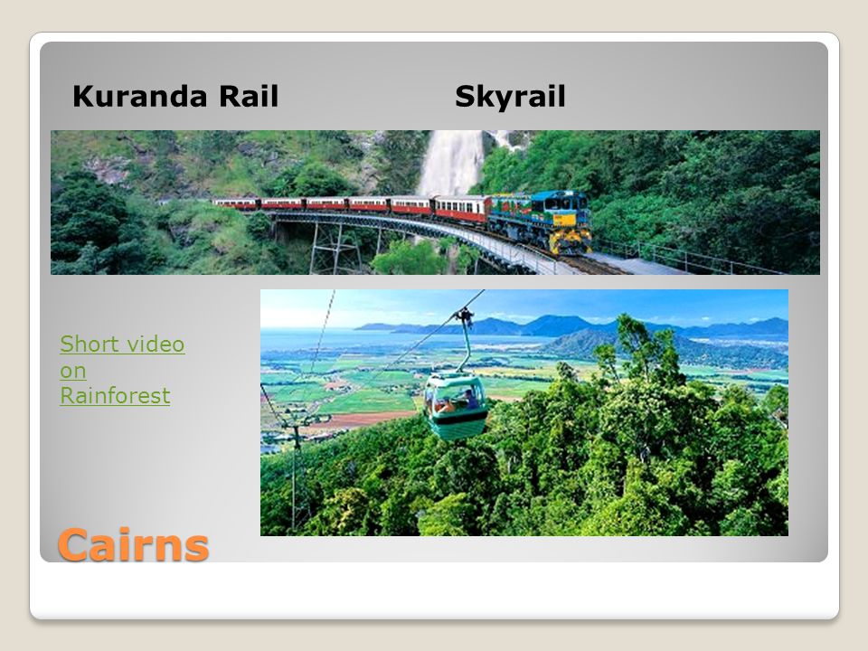 Cairns Kuranda RailSkyrail Short video on Rainforest