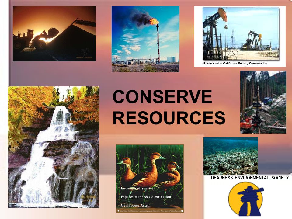 DEARNESS ENVIRONMENTAL SOCIETY CONSERVE RESOURCES
