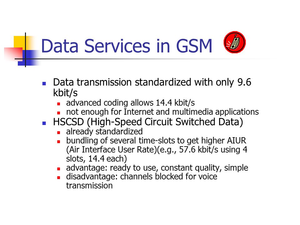 Lecture Overview Data in Wireless Cellular Systems: GSM and GPRS. - ppt  download