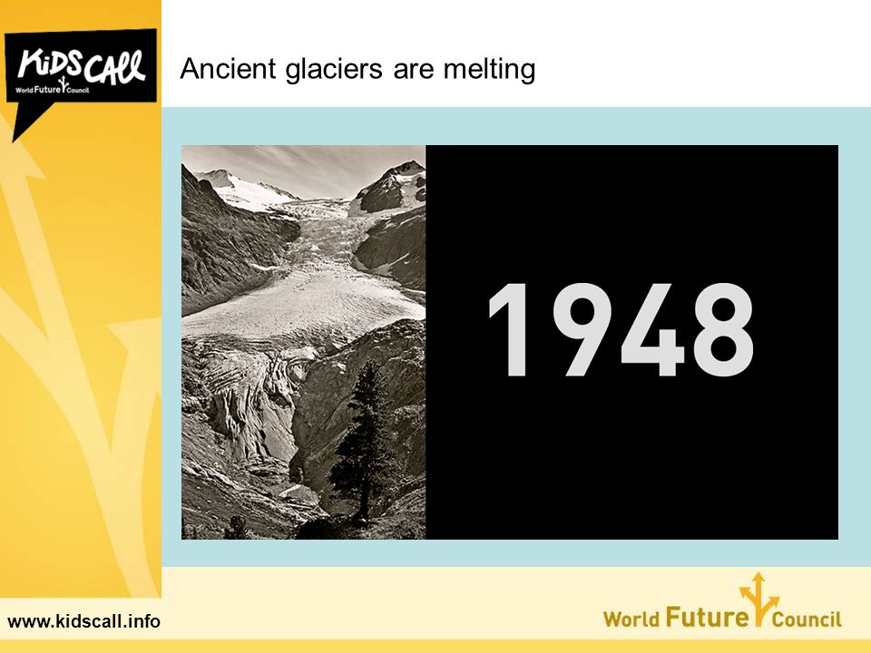 Ancient glaciers are melting
