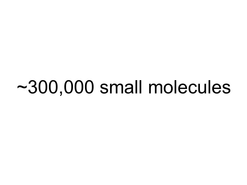 ~300,000 small molecules