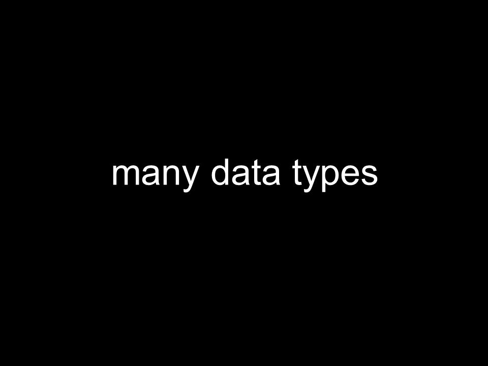 many data types