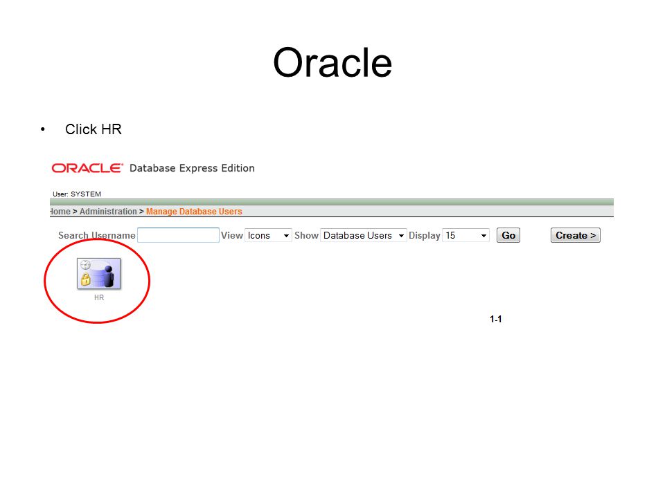 Oracle Click HR