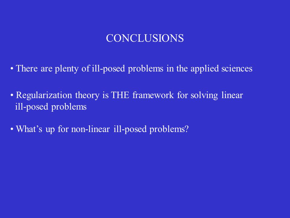 Regularization Theory Of Inverse Problems A Brief Review - 