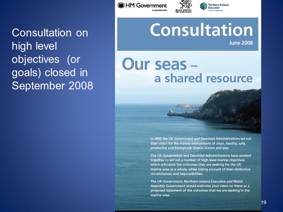 LGiU/LGA Oct Consultation on high level objectives (or goals) closed in September 2008