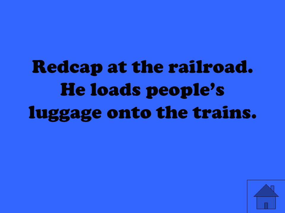 Redcap at the railroad. He loads people’s luggage onto the trains.