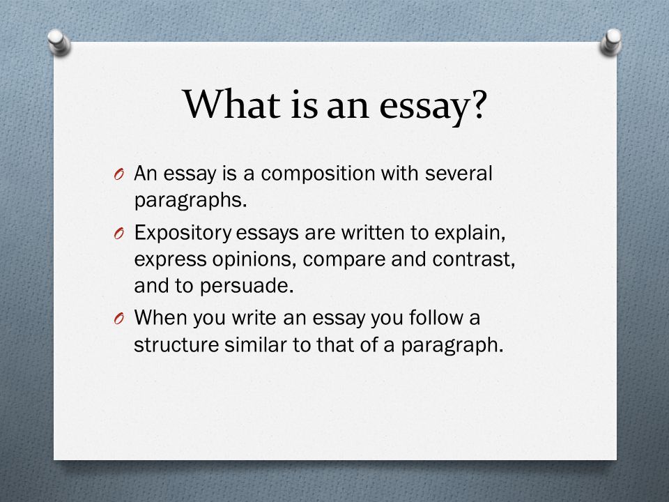 Basic Guide to Writing an Essay - Presentation English Language