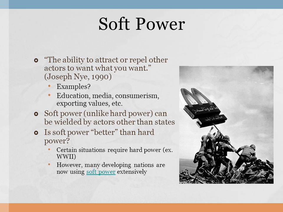 Soft Power and the Korean Cool. Definition of Power  Hard power plays an  important role for international relations.  A → B (to make B do what A  wants) - ppt download