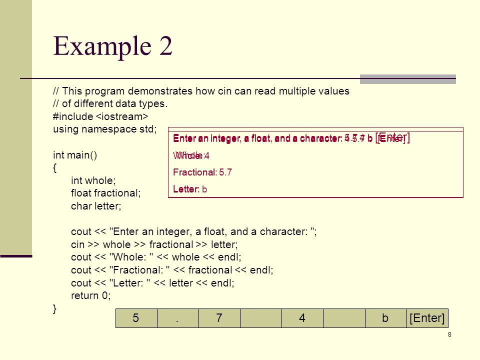 1 Chapter 3 Expressions and Interactivity. 2 Topics 3.1 The cin Object 3.2  Mathematical Expressions 3.3 When You Mix Apples and Oranges: Type  Conversion. - ppt download