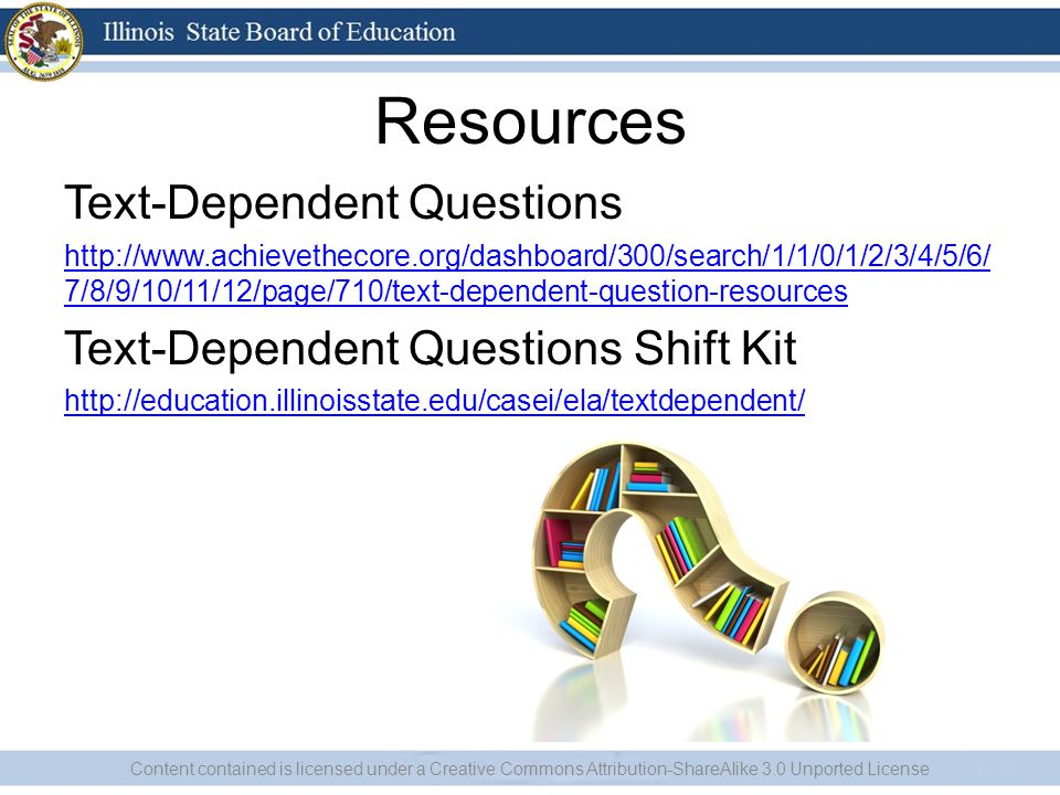 Resources Text-Dependent Questions   7/8/9/10/11/12/page/710/text-dependent-question-resources Text-Dependent Questions Shift Kit   Content contained is licensed under a Creative Commons Attribution-ShareAlike 3.0 Unported License