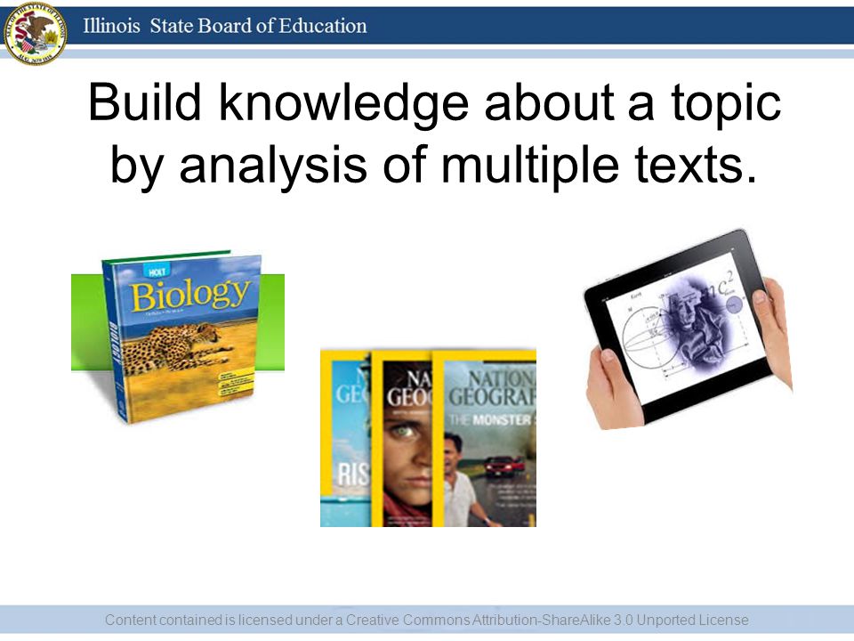 Build knowledge about a topic by analysis of multiple texts.